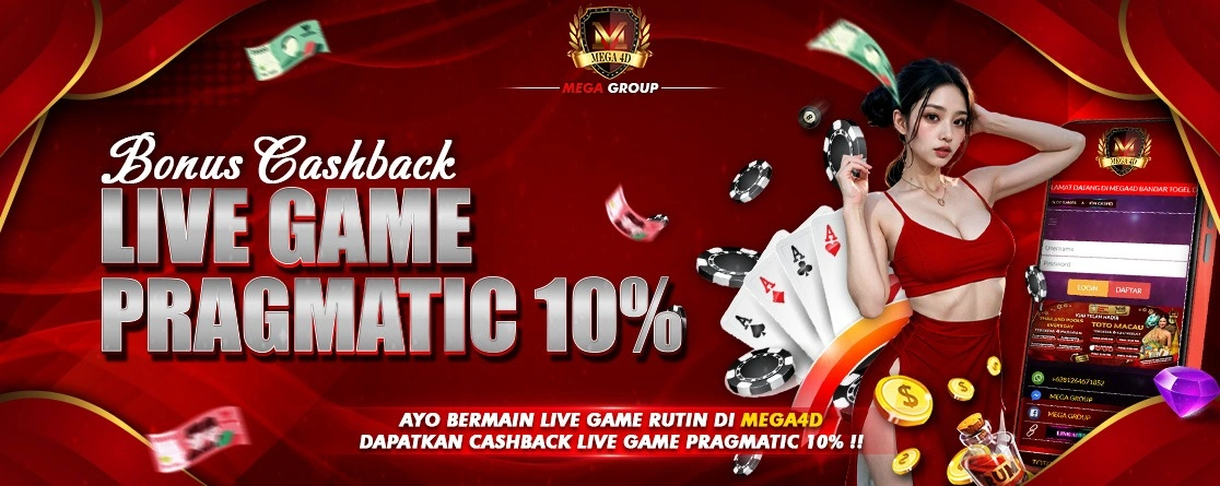 CASHBACK LIVE GAME PRAGMATIC PLAY 10% (BONUS HARI JUMAT)