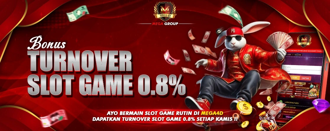 BONUS TURNOVER SLOT 0.8% ( BONUS HARI KAMIS )